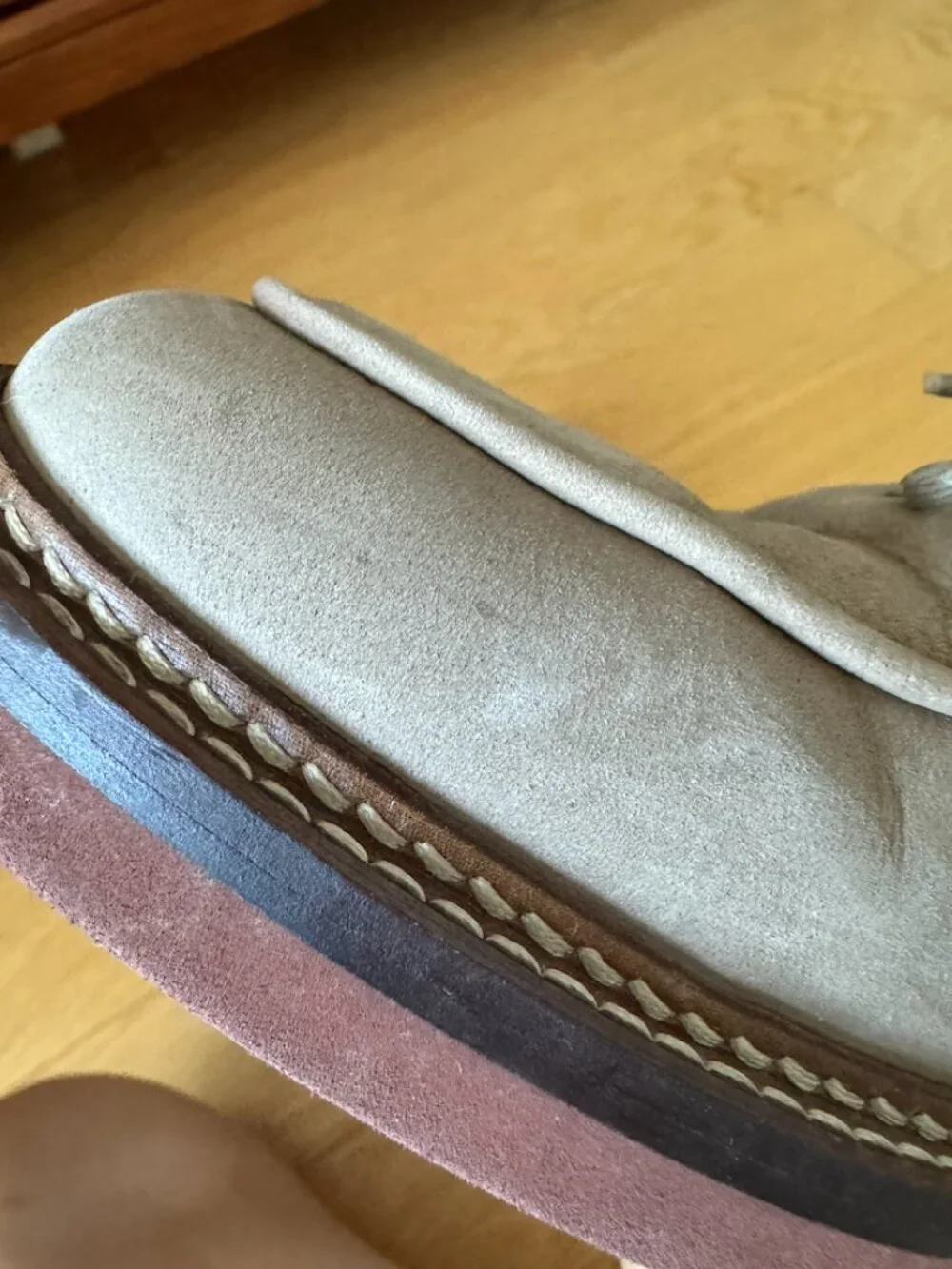 Jacques Soloviere Tan Suede Loafer Shoes in Size 43